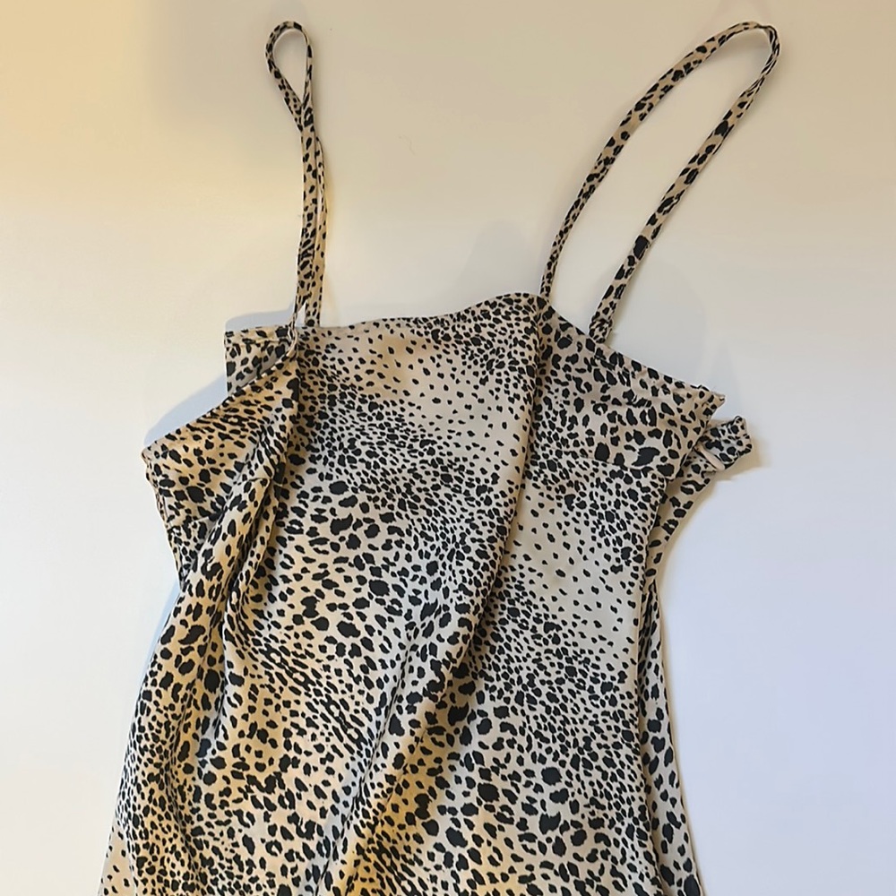Animal Print Silky Feeling Dress